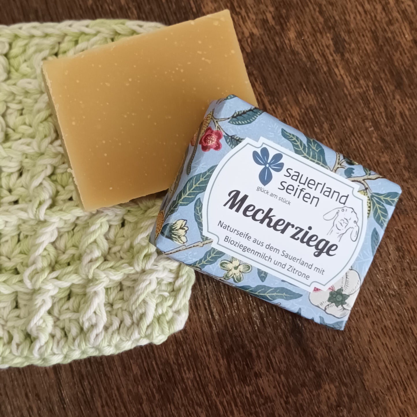 Meckerziege die cremige Ziegenmilchseife mit Zitronenduft