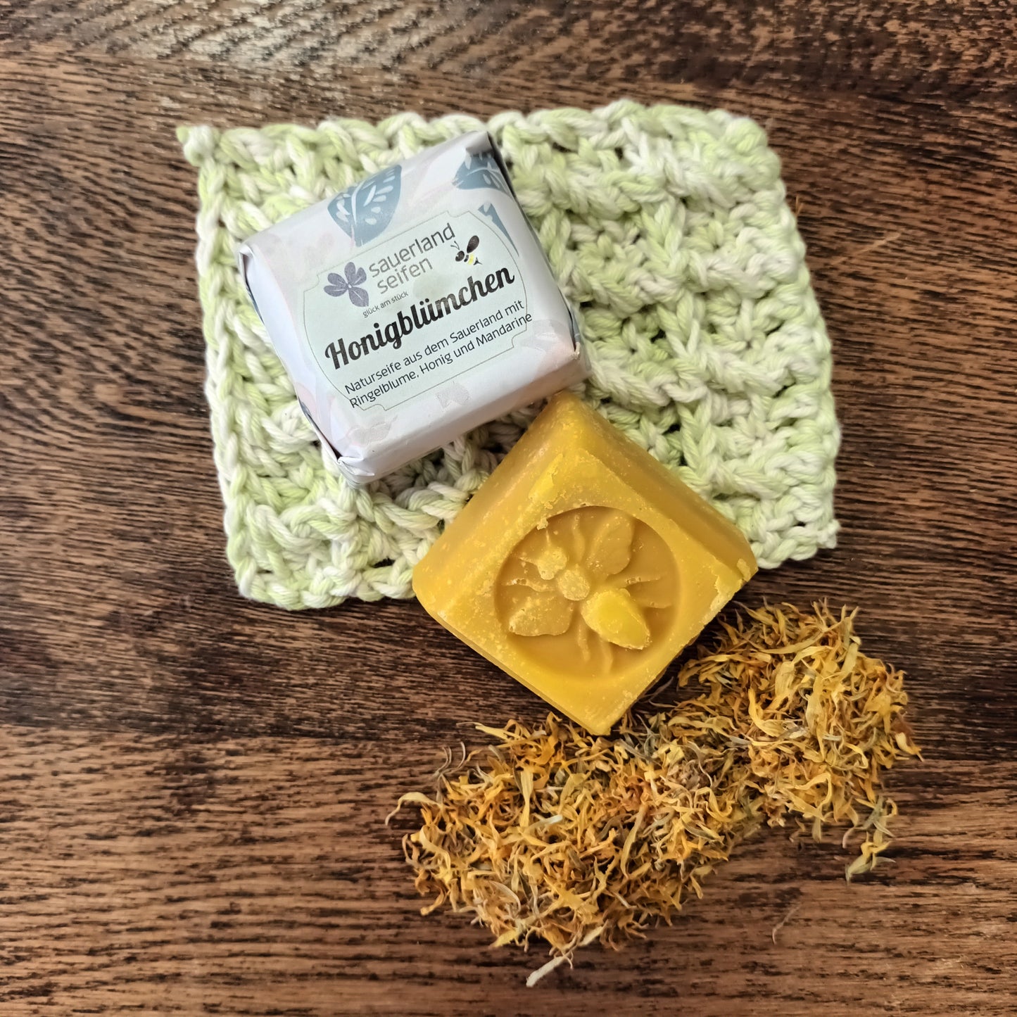 Honigblümchen - Honigseife mit Mandarine und Orange