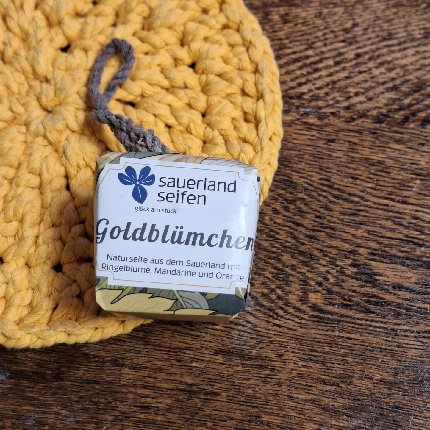 Duschwürfel Goldblümchen