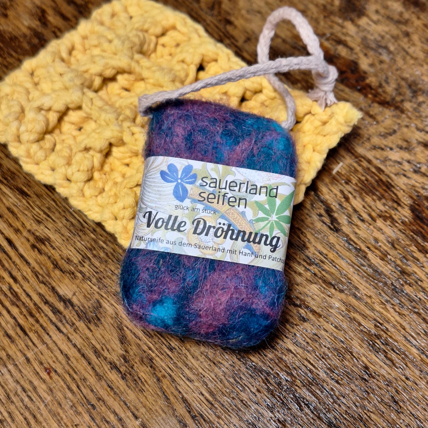 Filzseife Volle Dröhnung mit Seil