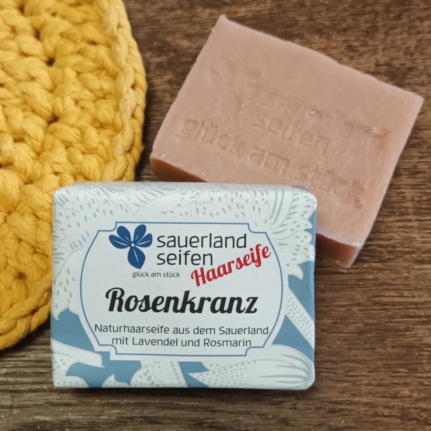 Duschwürfel Rosenkranz mit Lavendel und Rosmarin