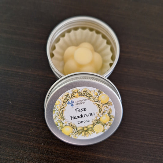 Feste Handcreme Zitrone