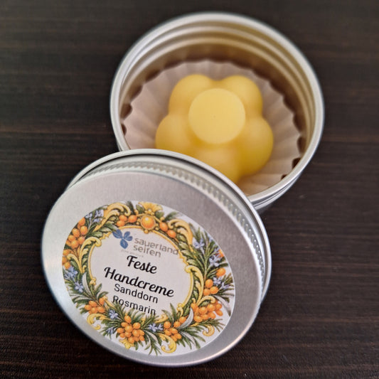 Feste Handcreme Sanddorn Rosmarin