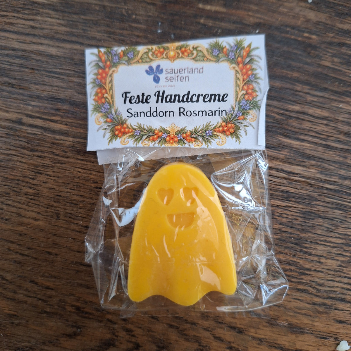 Halloween Special! Feste Handcreme Geister Sanddorn Rosmarin